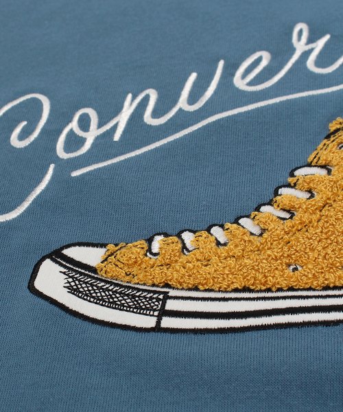 CONVERSE(CONVERSE)/【CONVERSE/コンバース】天竺オールスターシューズサガラ刺繍 半袖クルーネックTシャツ/img05