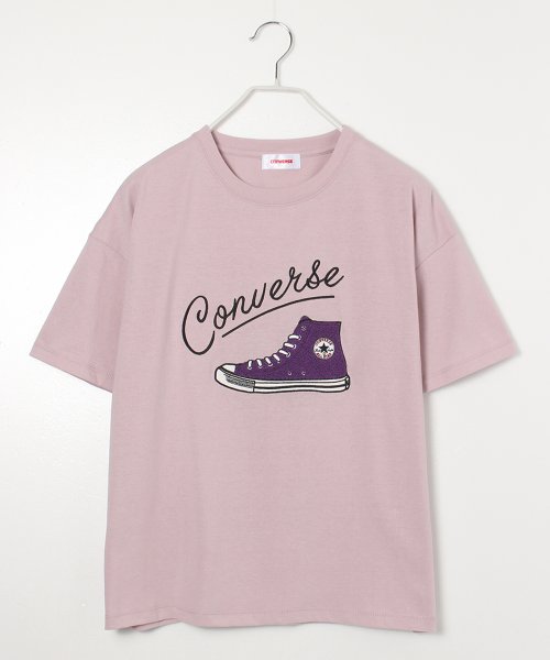 CONVERSE(コンバース)/【CONVERSE/コンバース】シューズサガラ刺繍半袖Tシャツ/img17