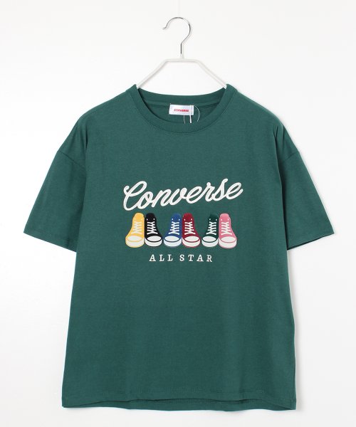 CONVERSE(コンバース)/【CONVERSE/コンバース】シューズフロッキープリントTシャツ/img21