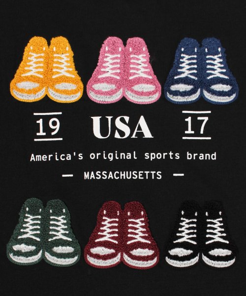 【CONVERSE/コンバース】天竺オールスターシューズさがら刺繍 半袖クルーネックTシャツ