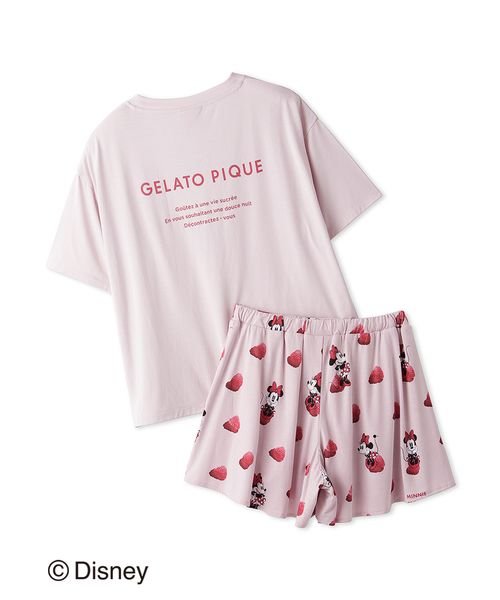 gelato pique(gelato pique)/【販路限定商品】 Minnie/ワンポイントTシャツ＆ショートパンツセット/img27