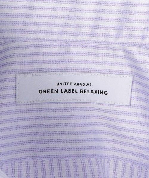 green label relaxing(グリーンレーベルリラクシング)/A+ COOL オックスストライプ スリムカッタウェイ ドレスシャツ －イージーアイロン・接触冷感－/img20