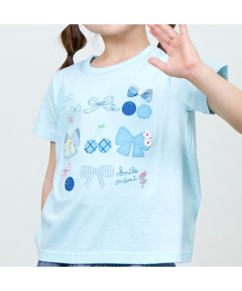 KP(ケーピー)/KP(ケーピー)リボン＆チェリー半袖Tシャツ100～130/img02