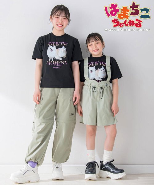 ZIDDY(ジディー)/【はまちこちゃんねる×ZIDDY】ラテ＆ポテTシャツ(130~160cm)/img05