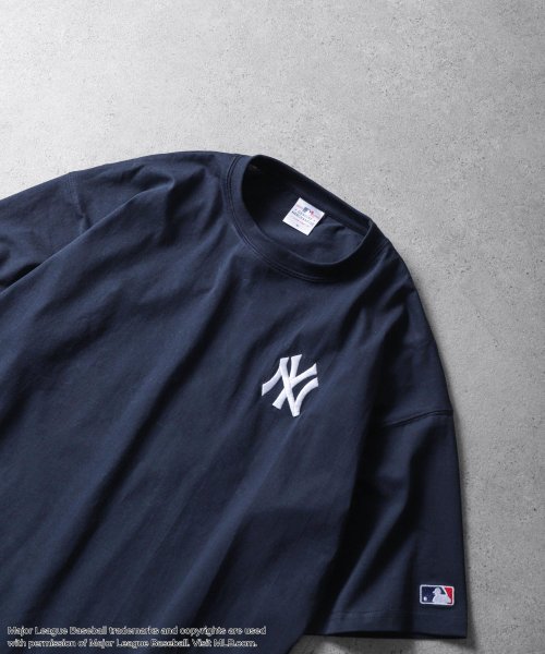 ZIP FIVE(ジップファイブ)/MLB バックサークル半袖Tシャツ/img01