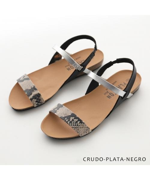 PLAKTON サンダル 715545 フラット コンフォートサンダル PLAKTON サンダル フラット