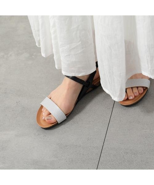 PLAKTON サンダル 715545 フラット コンフォートサンダル PLAKTON サンダル フラット