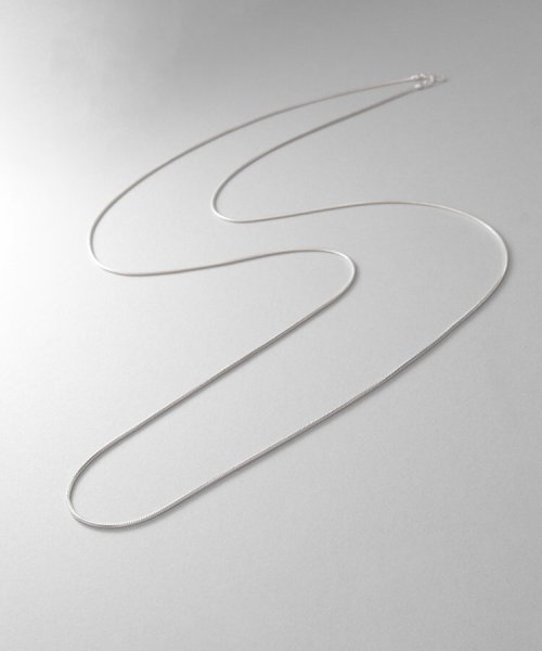 COCOSHNIK ONHITSCH(ココシュニック　オンキッチュ)/シルバー デザインチェーン スネークネックレス（90cm）/img01