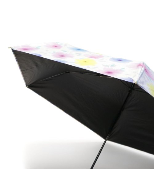 nifty colors(ニフティカラーズ)/ニフティカラーズ 傘 折りたたみ傘 軽量 レディース 晴雨兼用 nifty colors 日傘 完全遮光 花柄 遮光シアフラワースレンダーミニ 2416/img15