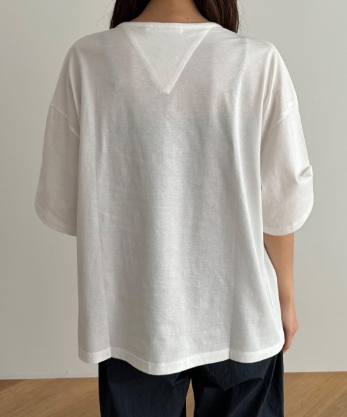 CANAL JEAN(キャナルジーン)/harmonie －OrganicCotton－ ポケット付きTシャツ/img12