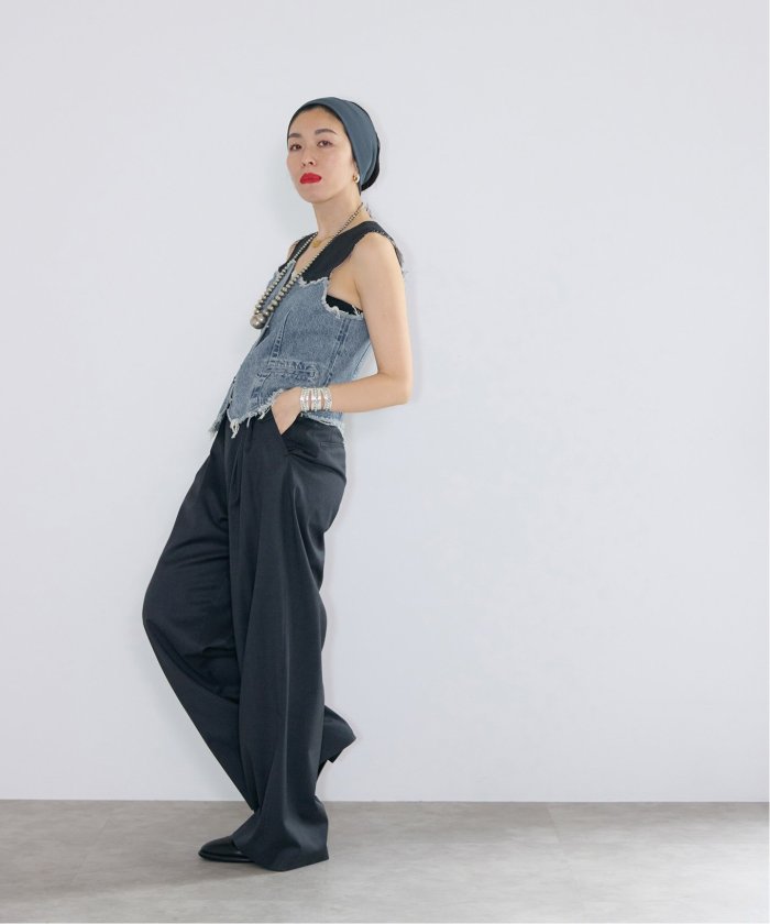 OUT OF FRAMe デニムドッキングミニベスト ヴィンテージ 通販