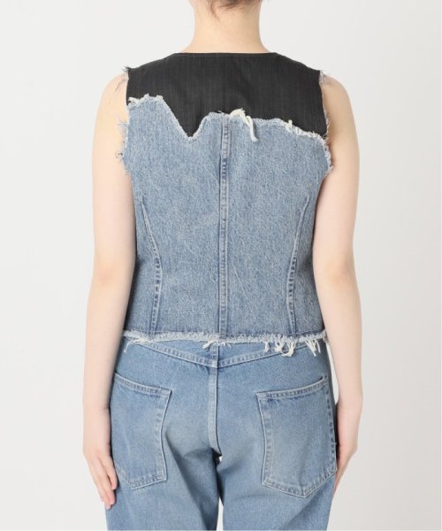 OUT OF FRAMe デニムドッキングミニベスト OUT OF FRAMe FRAMeWORK