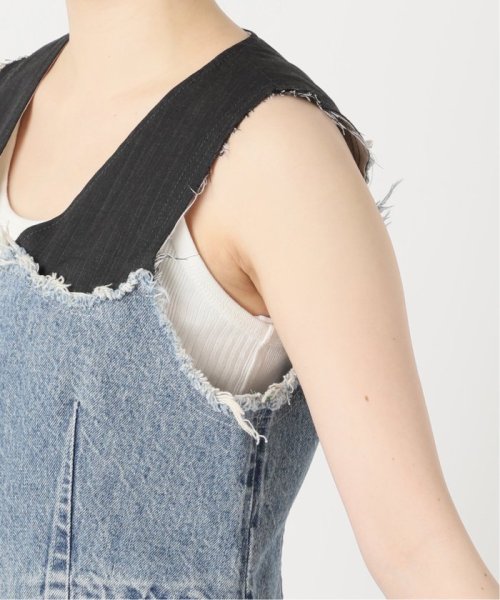 OUT OF FRAMe デニムドッキングミニベスト OUT OF FRAMe FRAMeWORK