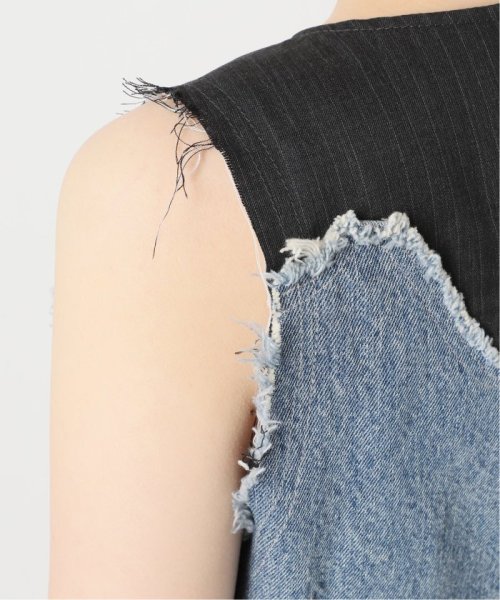 OUT OF FRAMe デニムドッキングミニベスト OUT OF FRAMe FRAMeWORK