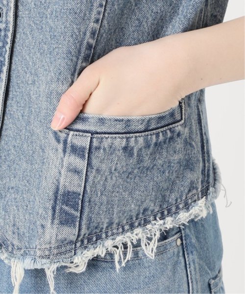 OUT OF FRAMe デニムドッキングミニベスト OUT OF FRAMe FRAMeWORK