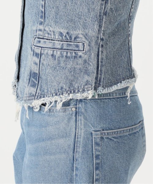 OUT OF FRAMe デニムドッキングミニベスト OUT OF FRAMe FRAMeWORK