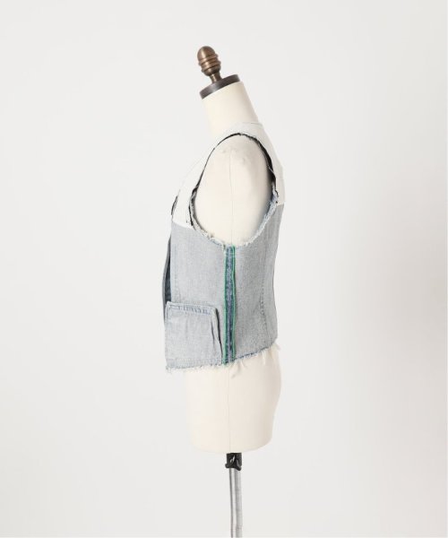 OUT OF FRAMe デニムドッキングミニベスト OUT OF FRAMe FRAMeWORK