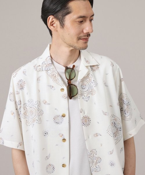 TAKEO KIKUCHI(タケオキクチ)/【ペイズリー紋】オープンカラーシャツ/img04