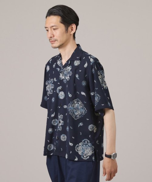 TAKEO KIKUCHI(タケオキクチ)/【ペイズリー紋】オープンカラーシャツ/img09
