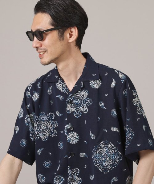 TAKEO KIKUCHI(タケオキクチ)/【ペイズリー紋】オープンカラーシャツ/img12