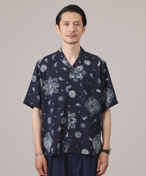 TAKEO KIKUCHI(タケオキクチ)/【ペイズリー紋】オープンカラーシャツ/img14