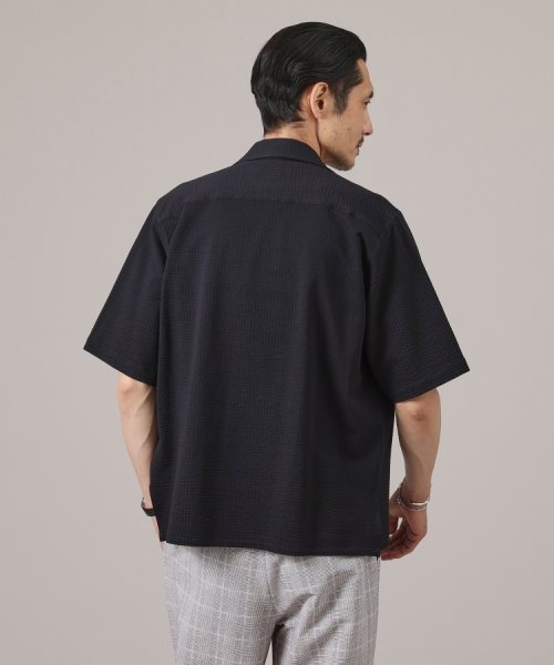 TAKEO KIKUCHI(タケオキクチ)/【抗菌防臭/日本製】サッカージャージ オープンカラーシャツ/img05