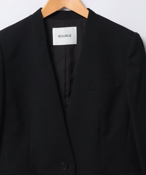 ノーカラージャケット 