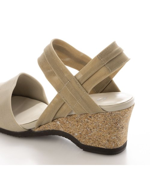 【高機能】アンクルストラップストレッチサンダル 