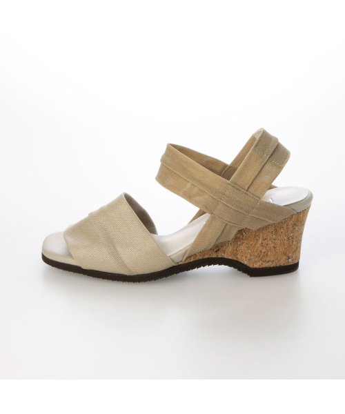 【高機能】アンクルストラップストレッチサンダル 