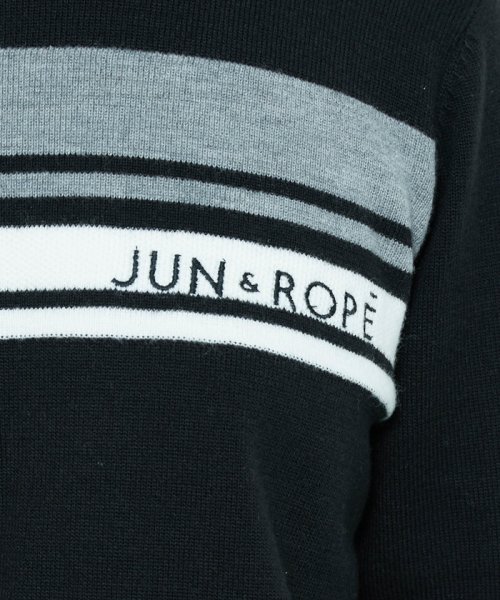 JUN and ROPE(ジュン＆ロペ)/配色ライン使い長袖ニットプルオーバー/img10