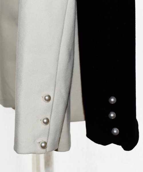 ARGO TOKYO(アルゴトウキョウ)/Ruffle Sleeve Pearl Button Jacket 21108 フリルスリーブパールボタンジャケット　オーバージャケット　ウールジャケット　フリ/img20