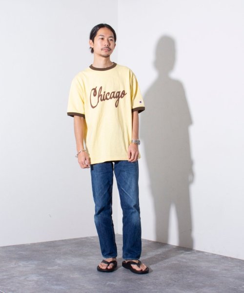 GLOSTER(GLOSTER)/【Champion/チャンピオン】ロゴプリント リンガーTシャツ アーチロゴ/img01