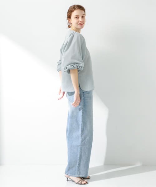 URBAN RESEARCH Sonny Label(アーバンリサーチサニーレーベル)/『UR TECH Smart Linen Touch』ギャザースリーブブラウス/img36