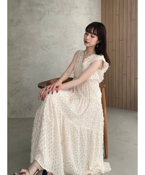 フリンジジャガードカシュクールワンピース【WEB限定カラー/WEB限定00