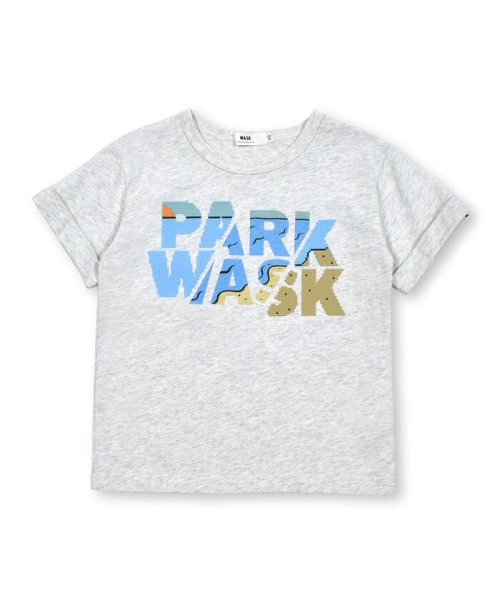 WASK(ワスク)/袖折り返しブロックプリント天竺Tシャツ(100~160cm)/img04