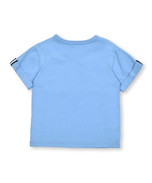 WASK(ワスク)/袖折り返しブロックプリント天竺Tシャツ(100~160cm)/img13