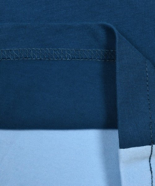 WASK(ワスク)/【接触冷感】配色異素材ファスナーポケットロゴ天竺Tシャツ(100~160cm)/img13