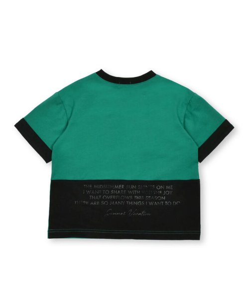 WASK(ワスク)/【接触冷感】配色異素材ファスナーポケットロゴ天竺Tシャツ(100~160cm)/img16