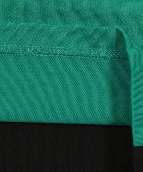 WASK(ワスク)/【接触冷感】配色異素材ファスナーポケットロゴ天竺Tシャツ(100~160cm)/img20