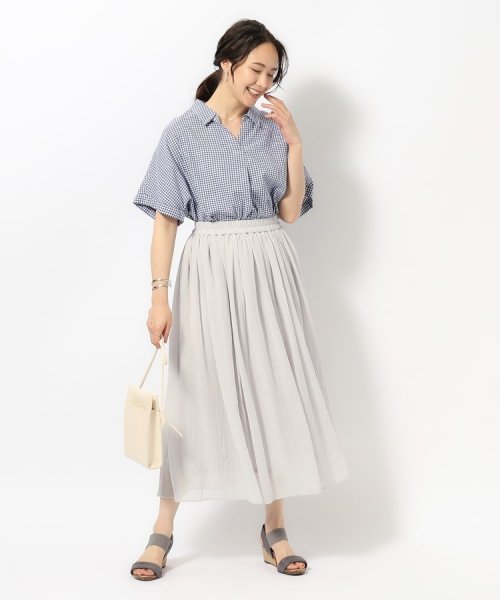 SHOO・LA・RUE(シューラルー)/【歩くたび揺れる】上品な透け感カラーボイルスカート/img35