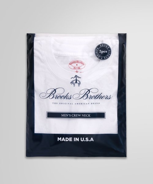 Brooks Brothers(ブルックス ブラザーズ（メンズ）)/コットン　２パック　クルーネック　Tシャツ　Made in USA/img03