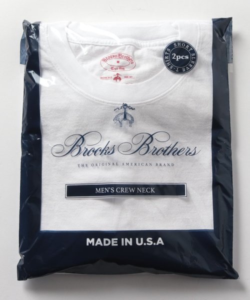 Brooks Brothers(ブルックス ブラザーズ（メンズ）)/コットン　２パック　クルーネック　Tシャツ　Made in USA/img09