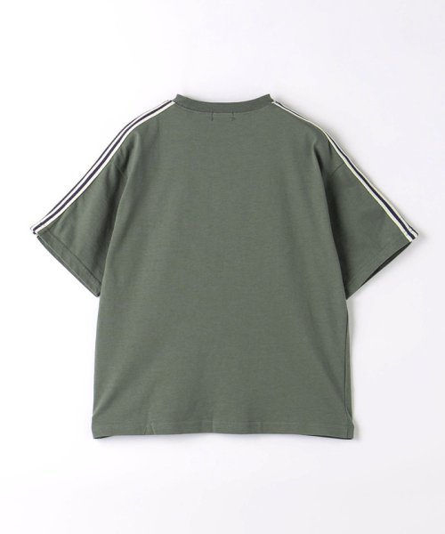 green label relaxing （Kids）(グリーンレーベルリラクシング（キッズ）)/ミニポケット ラインスリーブ Tシャツ 100cm－130cm/img04