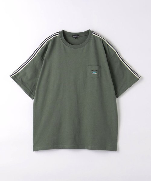 green label relaxing （Kids）(グリーンレーベルリラクシング（キッズ）)/ミニポケット ラインスリーブ Tシャツ 140cm－160cm/img09