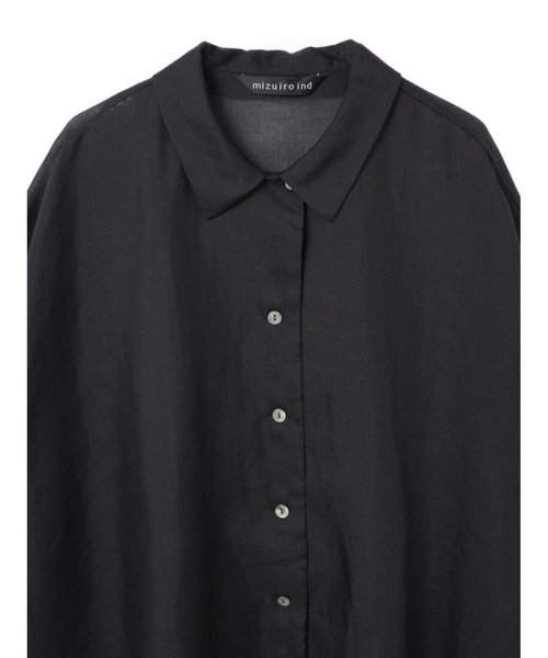 mizuiro ind ハーフスリーブワイドシャツ mizuiro ind