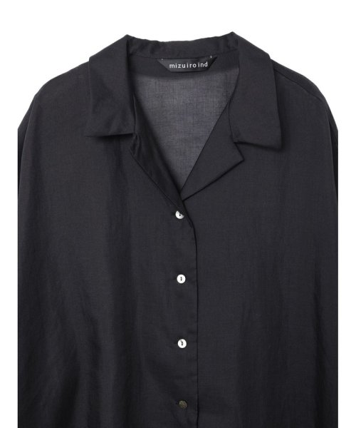 mizuiro ind ハーフスリーブワイドシャツ mizuiro ind