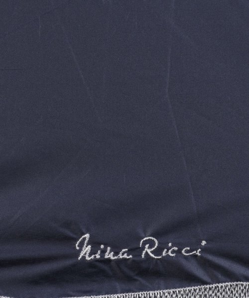 NINA RICCI(ニナリッチ)/NINA RICCI （ニナリッチ)  リボン＆ネモフィラ風 刺しゅう晴雨兼用パラソル（クイックオープン折り畳み・ミニ傘）/img04