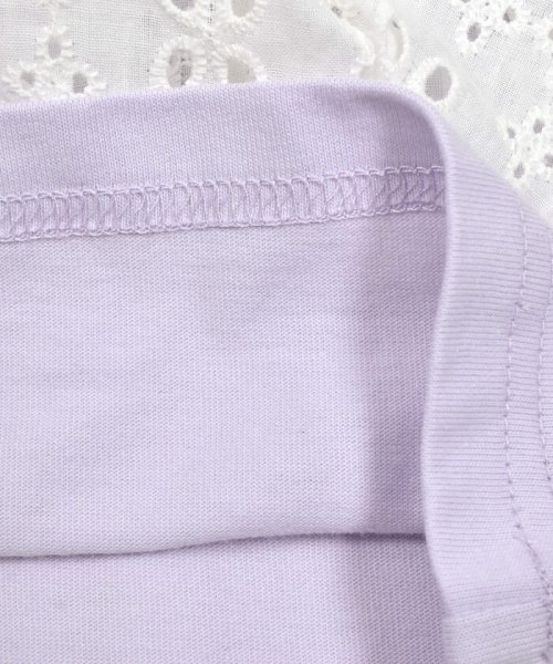 SLAP SLIP(スラップスリップ)/お花かぎ編みレースドッキングTシャツ(80~130cm)/img10