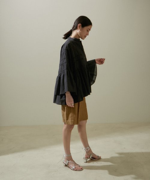 エンブロイダリーヘムギャザーブラウス トップス シャツ・ブラウス B1673471480(12870円)