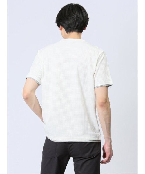 TAKA-Q(タカキュー)/リンクス千鳥 フェイククルーネック半袖Tシャツ/img15